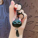 Porte-clés stylisé avec un chaton kawaii