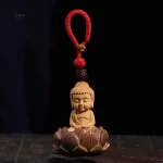 Porte-clés Bouddha Japonais décoratif en métal