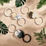 Porte-clés Japonais Couple Chat en design artistique