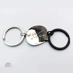 Porte-clés Japonais, duo de chats dans un style unique