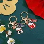 Porte-clés japonais Maneki Koi, symbole de chance et de prospérité