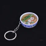 Porte-clés Japonais avec motif nouilles colorées