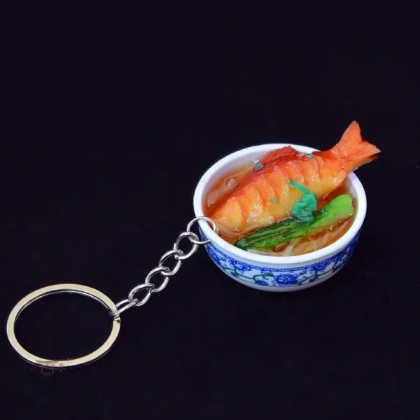 Accessoire de porte-clés sur le thème des nouilles japonaises