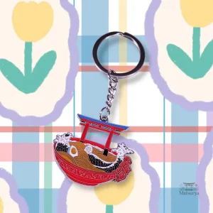 Porte-clés Ramen Tori Japonais, design original et coloré