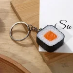 Porte-clés Sushi coloré, accessoire tendance