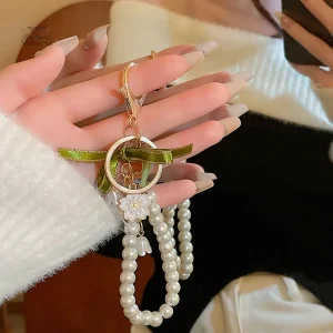 Porte-clés Japonais Perles Sakura, design délicat et coloré