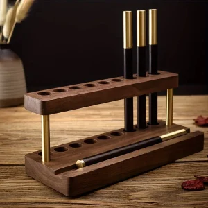 Accessoire de bureau japonais en bois