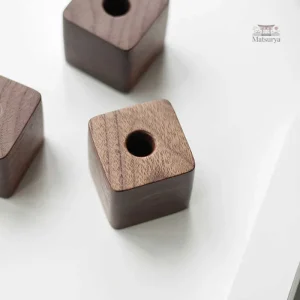 Accessoire de bureau en bois, style japonais, porte-stylo