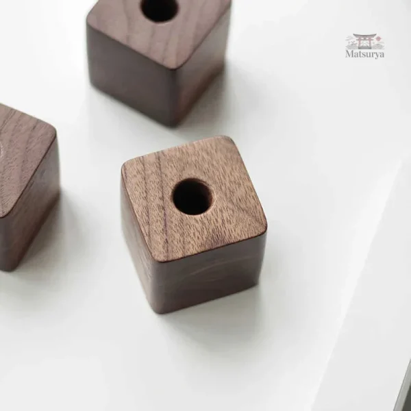 Accessoire de bureau en bois, style japonais, porte-stylo