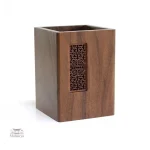 Accessoire de bureau chic en bois japonais