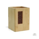 Porte-stylo en bois naturel inspiré du Japon