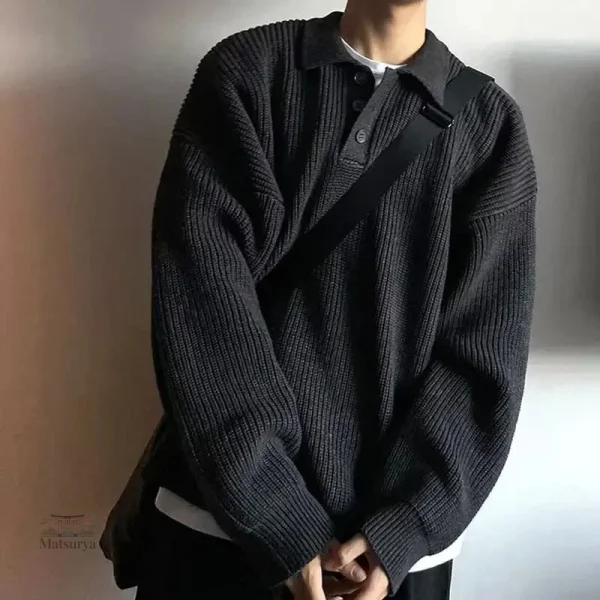 pull-japonais-a-col-design-1 Pull Japonais à Col Design pour homme