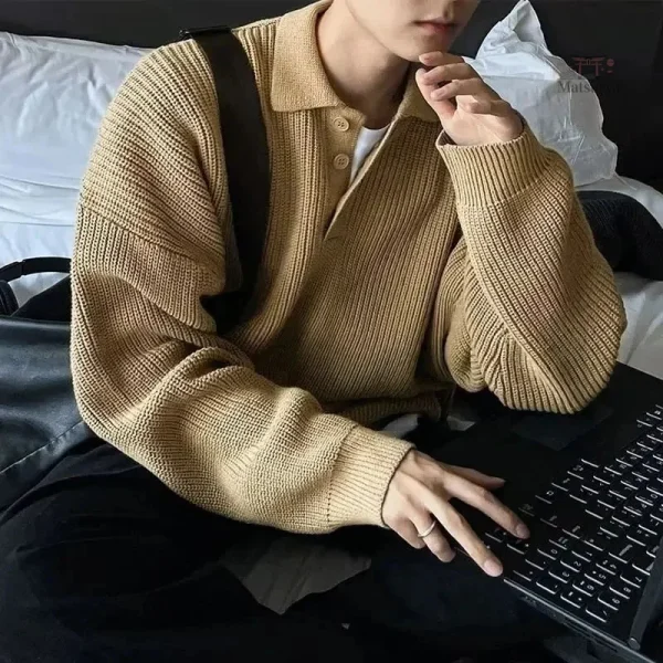Mode masculine japonaise, pull stylé et unique