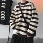 Vêtement Japonais Ample à Rayures pour Hommes