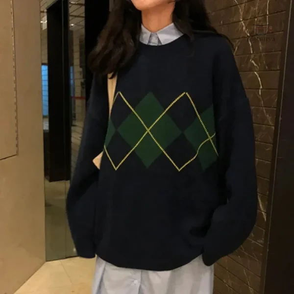 Pull tricoté femme, design japonais moderne