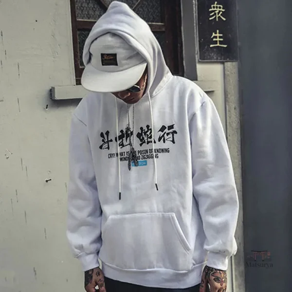 Pull homme au style japonais avec design unique