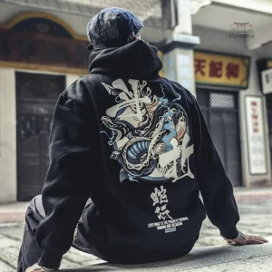 Vêtement masculin inspiré des motifs japonais