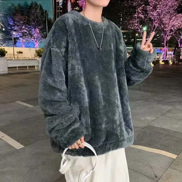 pull-oversize-douillet-1 Pull oversize douillet pour homme, style japonais
