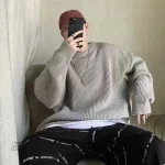 Pull Japonais Rétro Ample pour Homme
