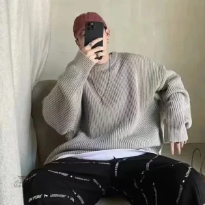 Pull Japonais Rétro Ample pour Homme