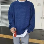 Pull ample avec motifs japonais pour homme