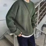 Pull ample au style rétro japonais pour homme