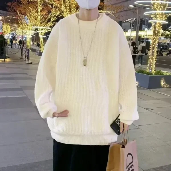 Vêtement japonais tendance pour homme en pull ample