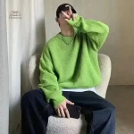 Pull homme au design rétro japonais, confort assuré
