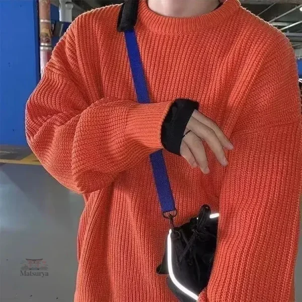 Pull homme, style ample et rétro inspiré du Japon
