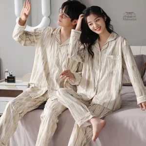 Pyjama Japonais Femme 2 pièces au style élégant et confortable