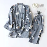 Pyjama confortable femme, inspiration japonaise chat