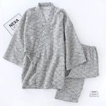 Vêtement de nuit en coton pour un look japonais élégant