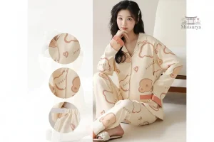 Vêtement de nuit femme style japonais ours