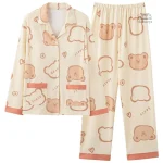 Pyjama confortable femme, motif ours