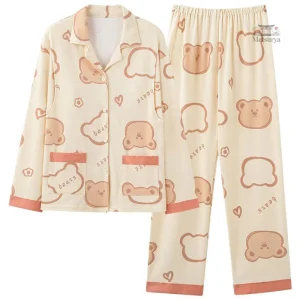 Pyjama confortable femme, motif ours