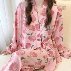 Pyjama Japonais Femme Rose