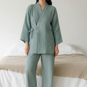 Pyjama Japonais Femme Uni