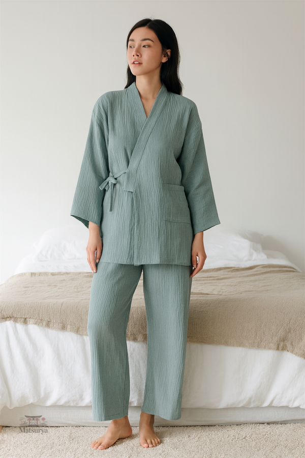 pyjama-japonais-femme-uni-1 Pyjama Japonais Femme Uni