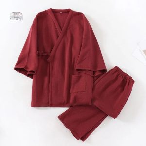 Tenue de nuit en coton pour homme japonais