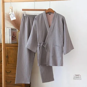 Pyjama Japonais Homme Hiver élégant et confortable