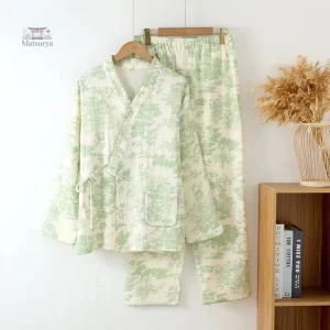 Kimono Coton Imprimé pour Pyjama Femme