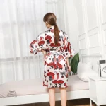 Vêtement de nuit kimono pour femme