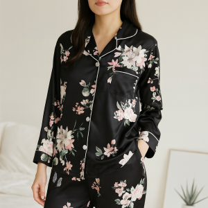 Pyjama Japonais Femme Noir