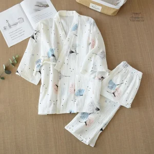 Pyjama élégant Japonais avec design floral