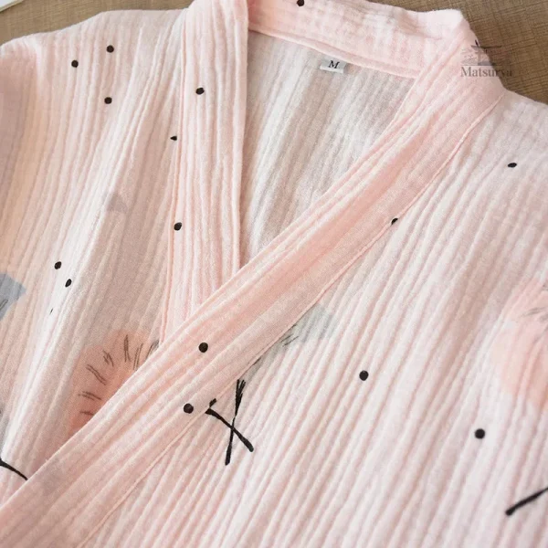 Tenue de sommeil femme style Japonais fleuri