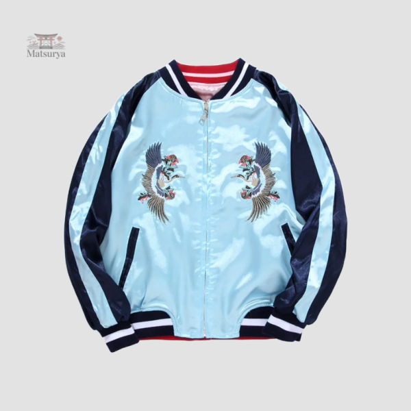 Veste japonaise Sukajan à porter des deux côtés