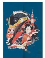 Rideau Japonais décoratif, parfait pour la lumière tamisée