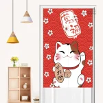 Rideau Japonais Chat décoratif pour intérieur