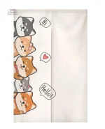 Accessoire de décoration intérieure : rideau japonais chat
