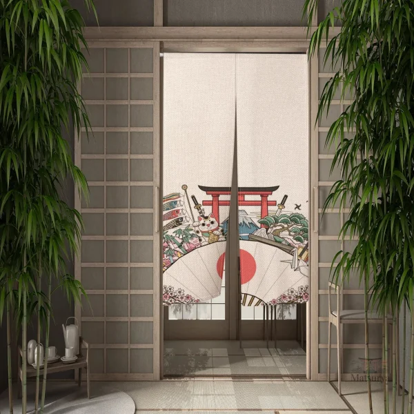 Rideau Japonais Impression 3D design moderne